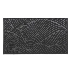 Alfombras De Entrada>Alfombra Vague Negra 43.5x75cm