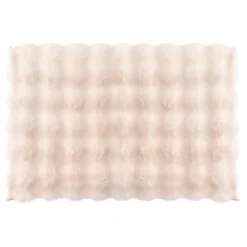 Alfombras De Baño>Alfombra wc blanca 50x80cm