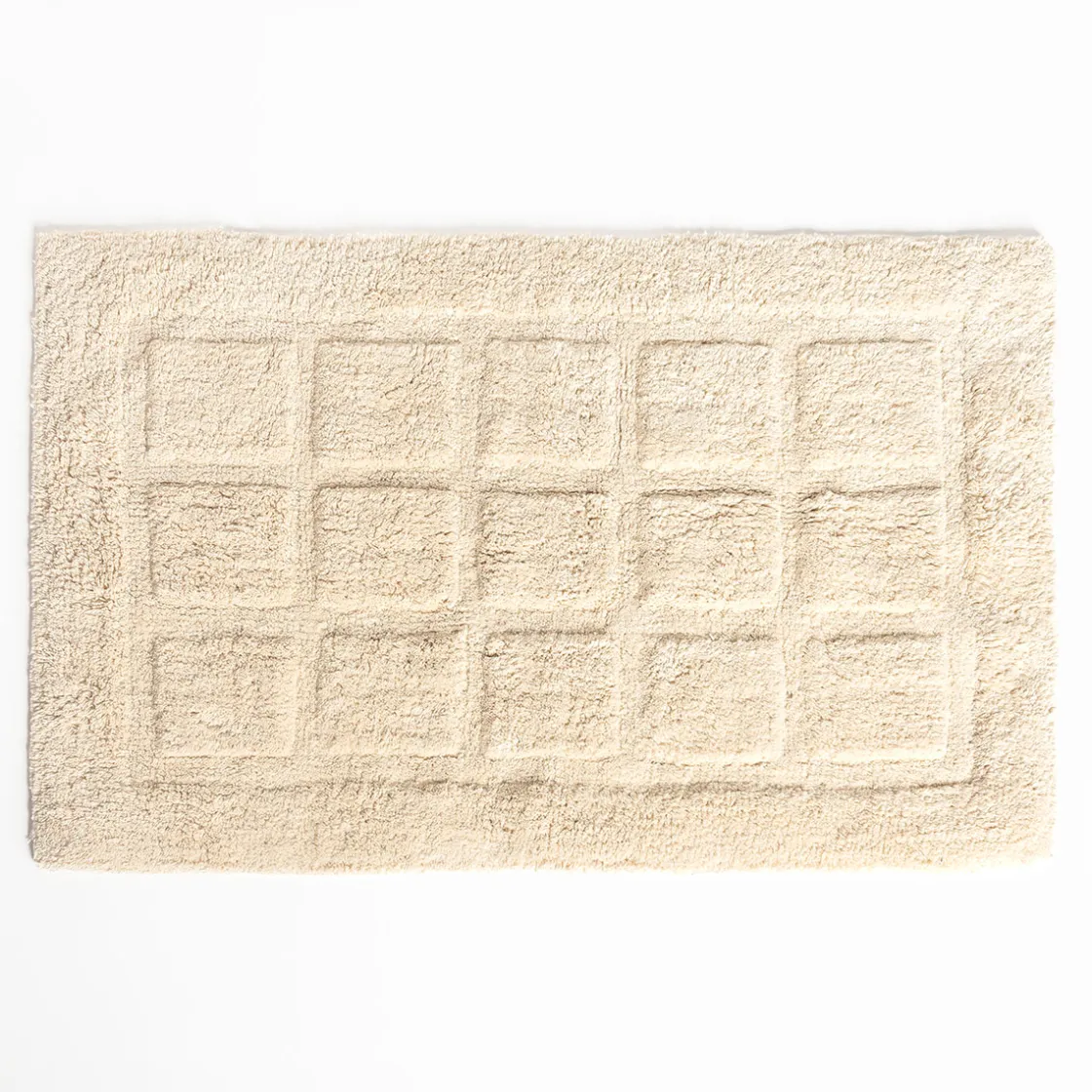 Alfombras De Baño>Alfombra wc EVIE beige de algodón 50x80cm