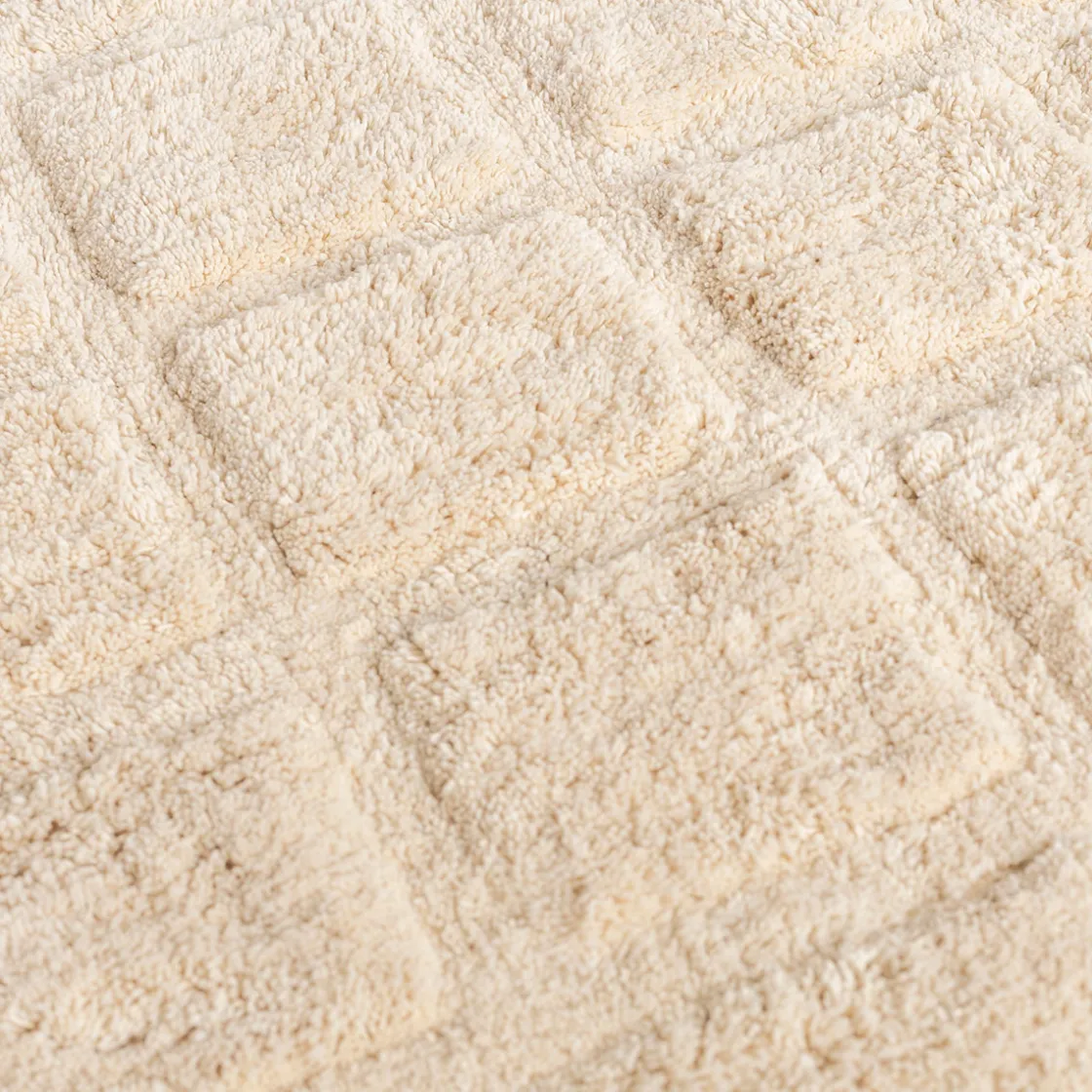 Alfombras De Baño>Alfombra wc EVIE beige de algodón 50x80cm