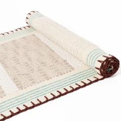 hôma Textil De Cocina>Alfombra WONJA taupe y azul 60x150cm