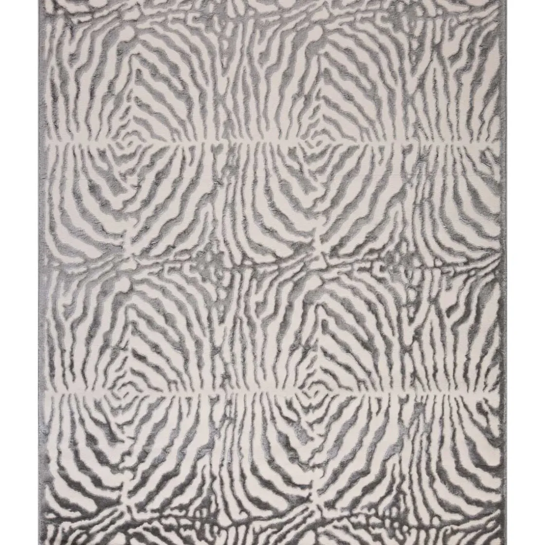 Alfombras Decorativas>Alfombra Zaha Cebra Gris 133x190Cm
