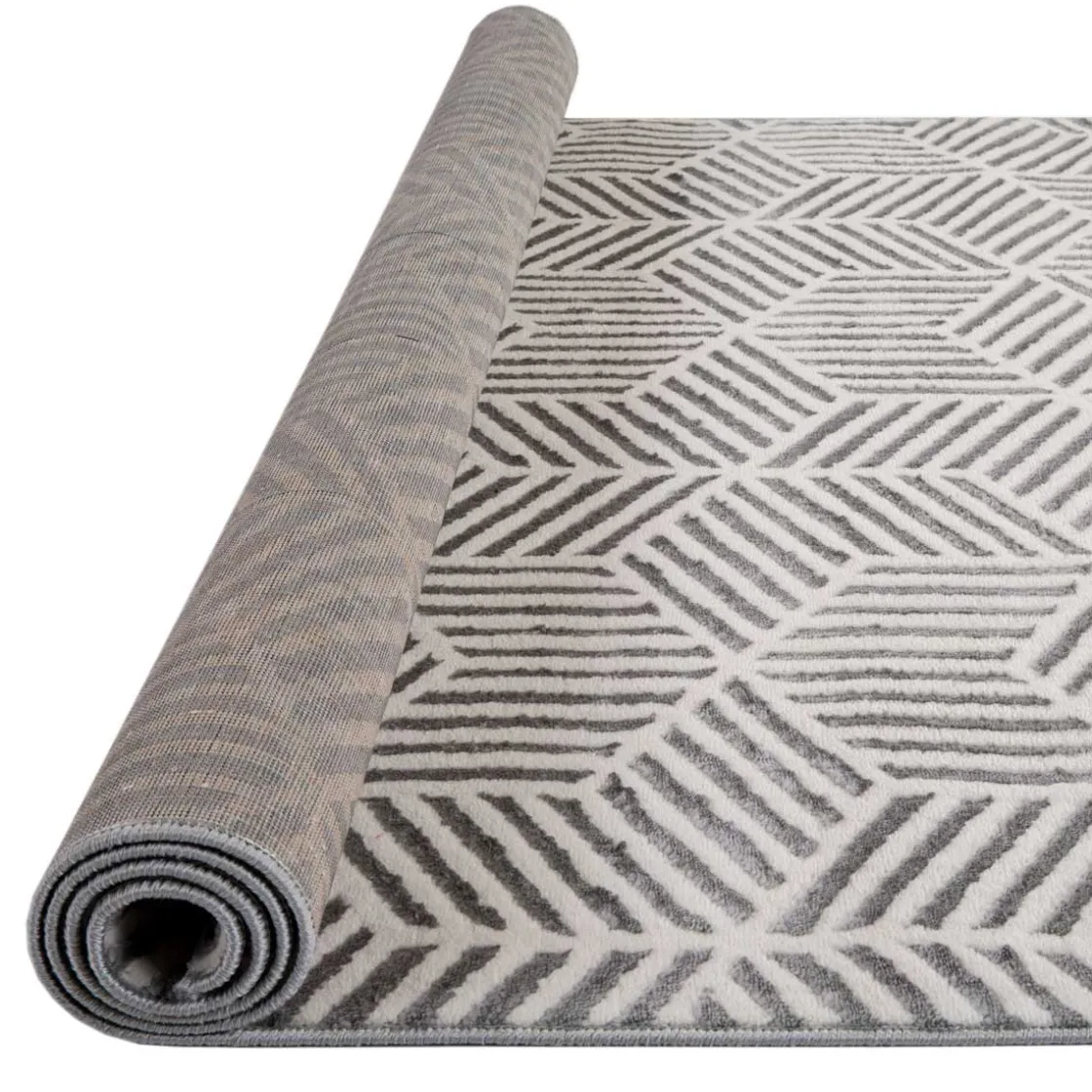 Alfombras Decorativas>Alfombra Zaha Geométrica Gris 200x285Cm