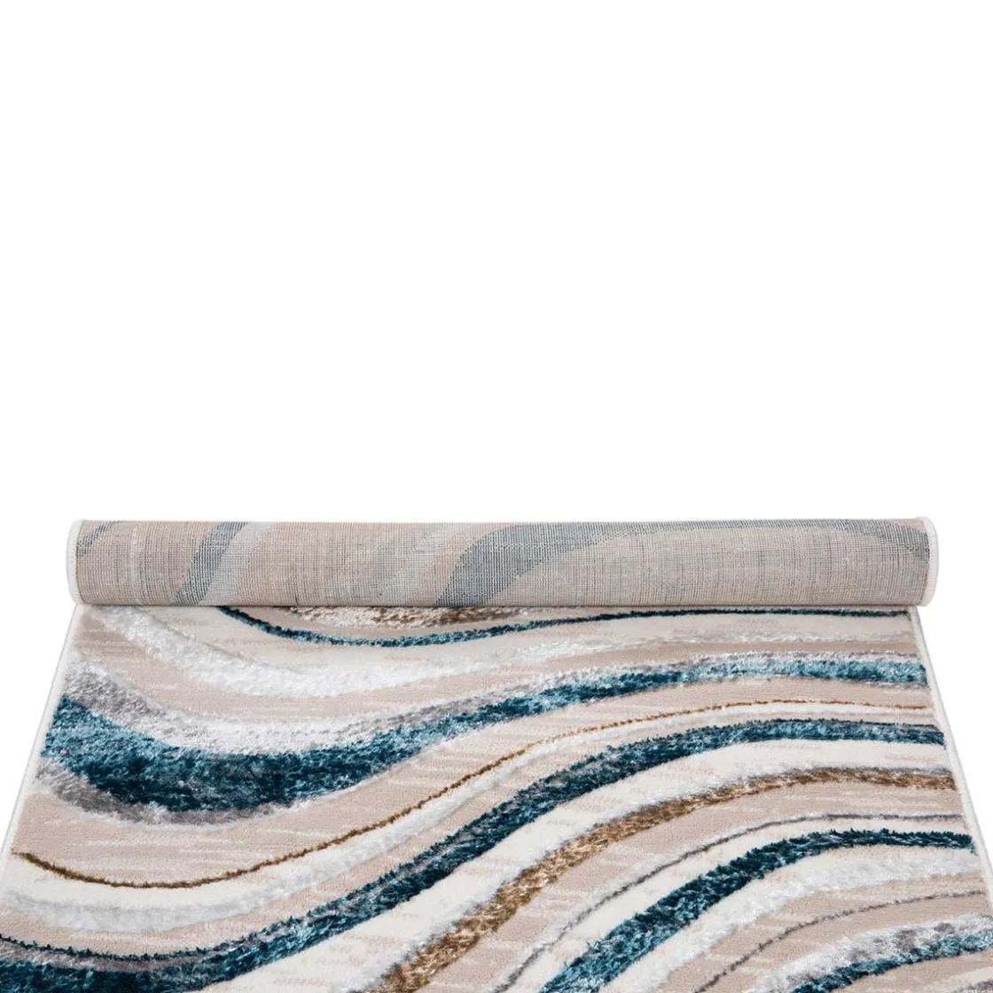 Alfombras Decorativas>Alfombra Zave Waves Multicolor 133x190cm