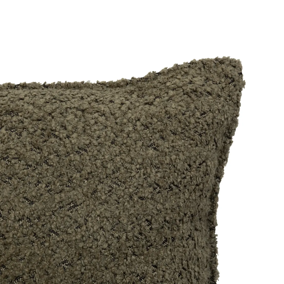 atmosphera Cojines Y Fundas Decorativas>Almohada Bouclette Verde Caqui Automne 30x50cm