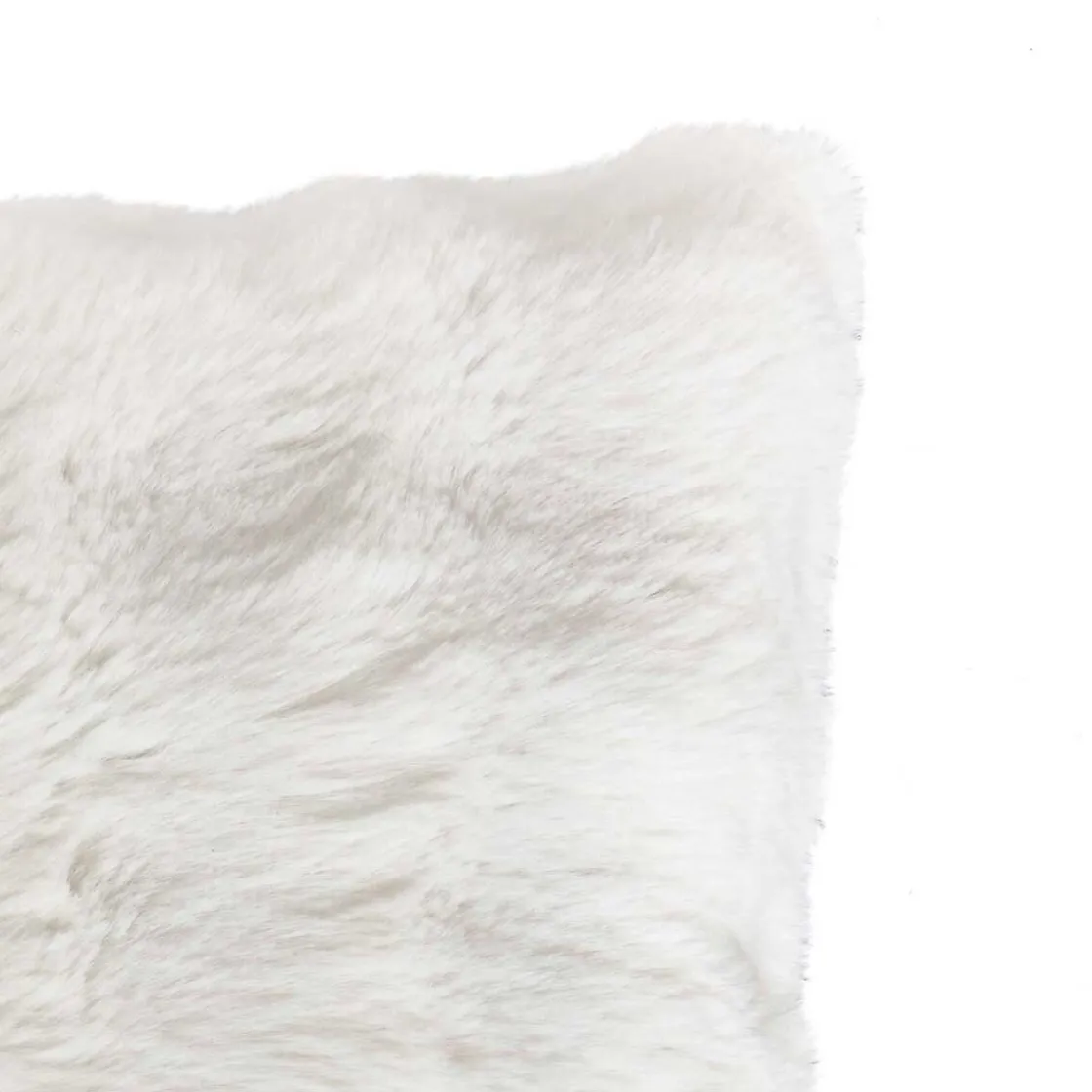 atmosphera Cojines Y Fundas Decorativas>Almohada decorativa de pelo blanco 45x45cm