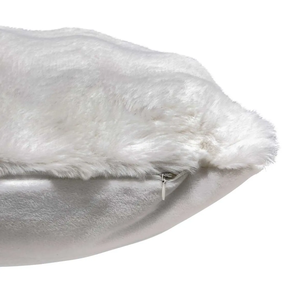 atmosphera Cojines Y Fundas Decorativas>Almohada decorativa de pelo blanco 45x45cm