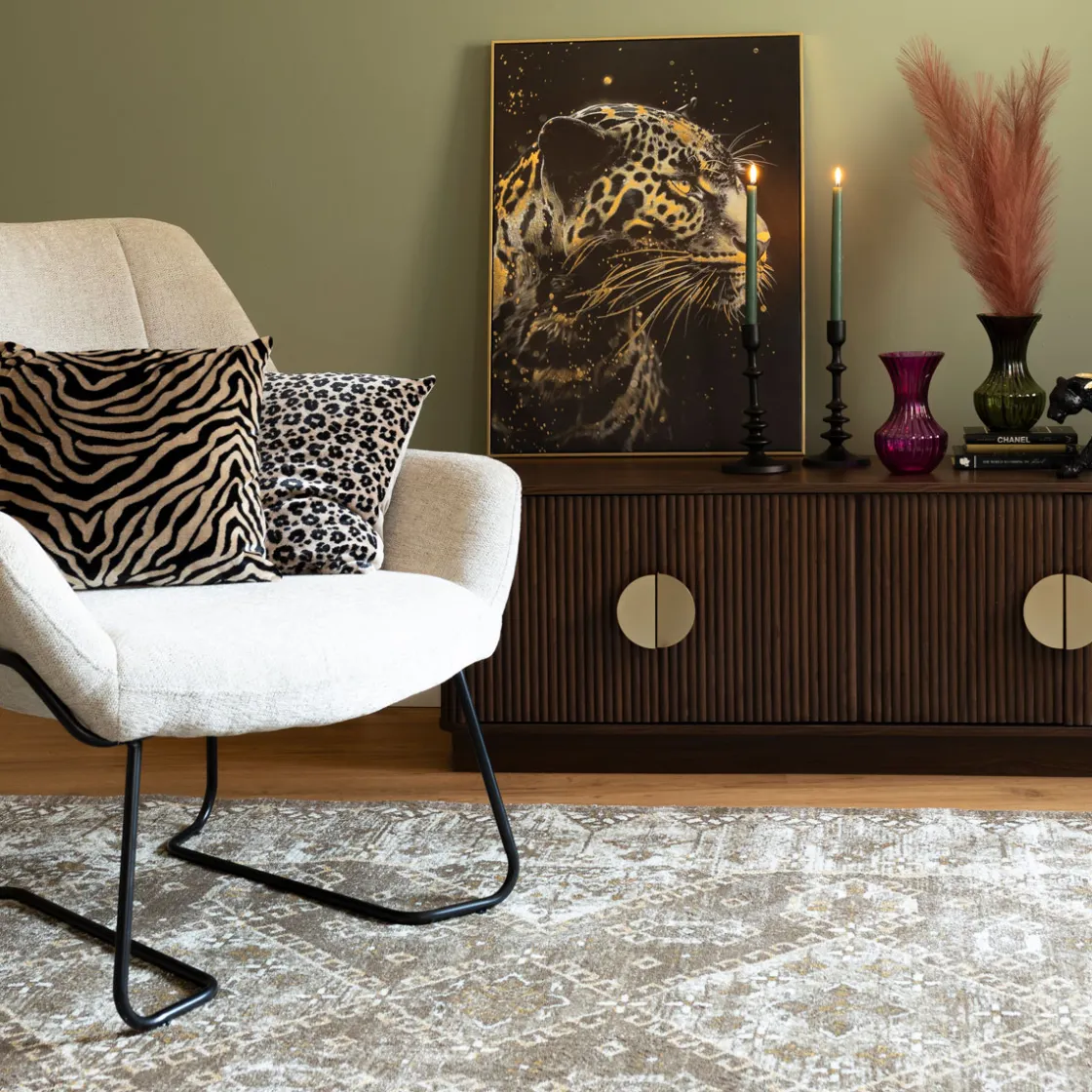 atmosphera Cojines Y Fundas Decorativas>Almohada LYNRA cebra 40x40cm