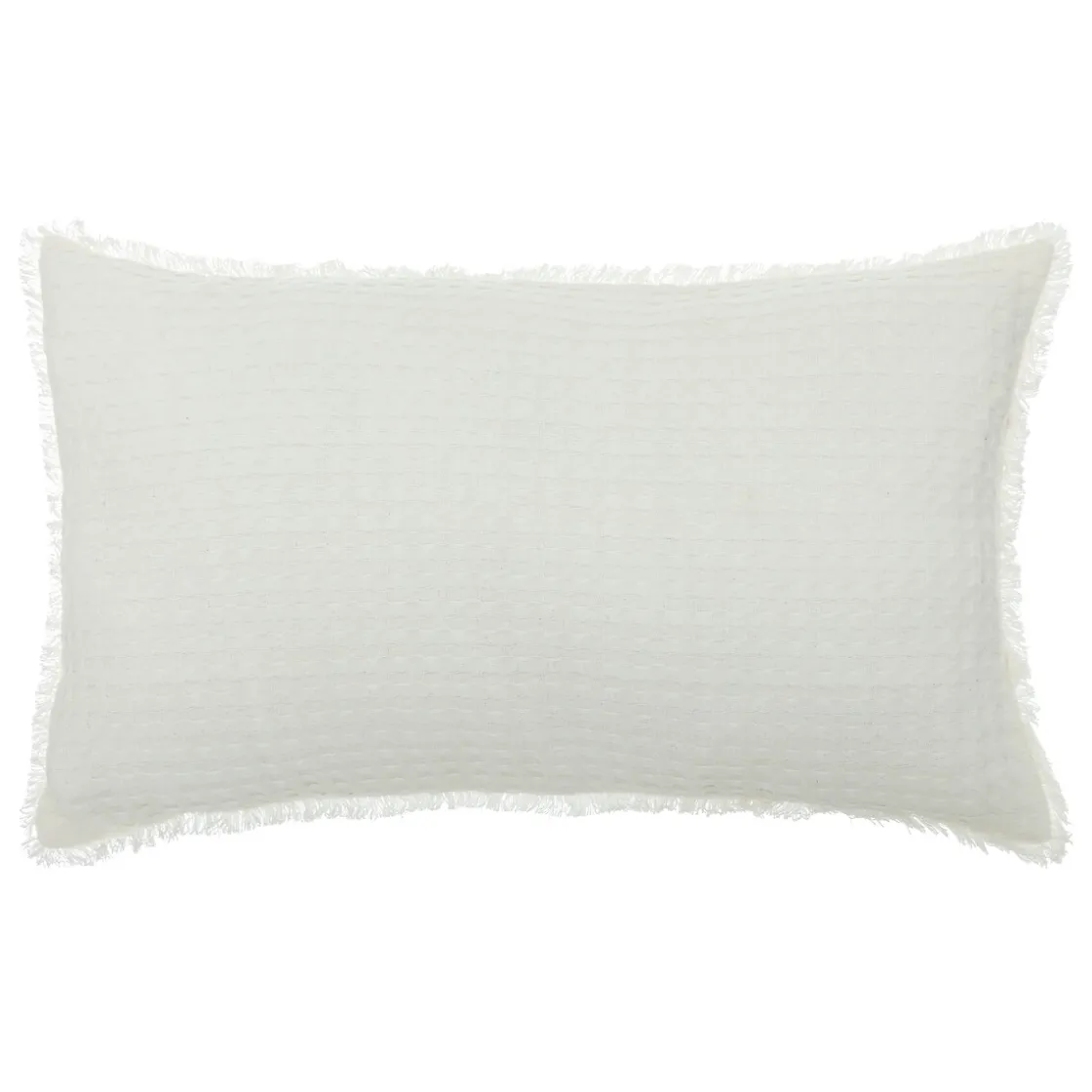 atmosphera Cojines Y Fundas Decorativas>Almohada The floral Waffle Blanca 30x50Cm