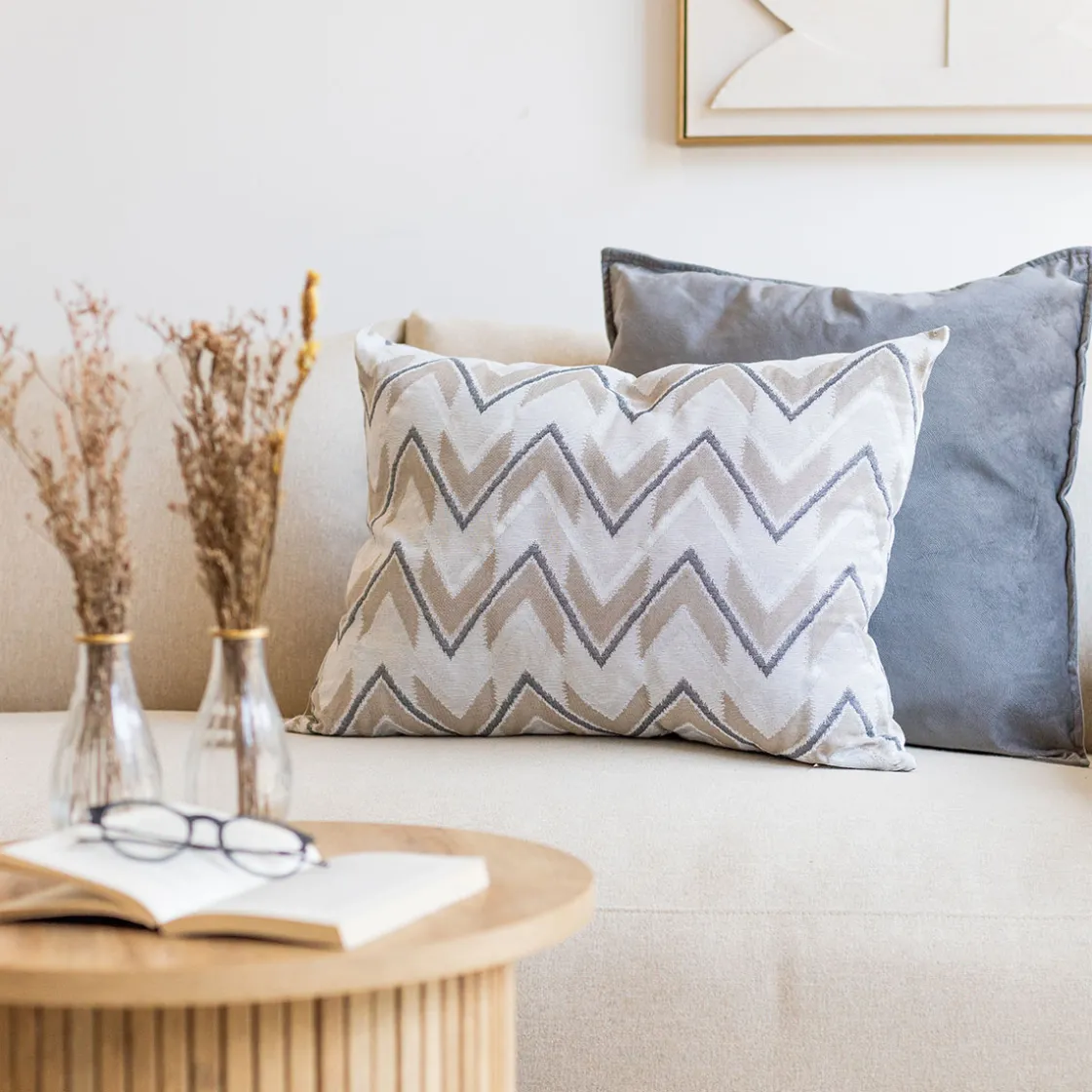 Cojines Y Fundas Decorativas>Almohada VIBES gris y beige 45x60cm