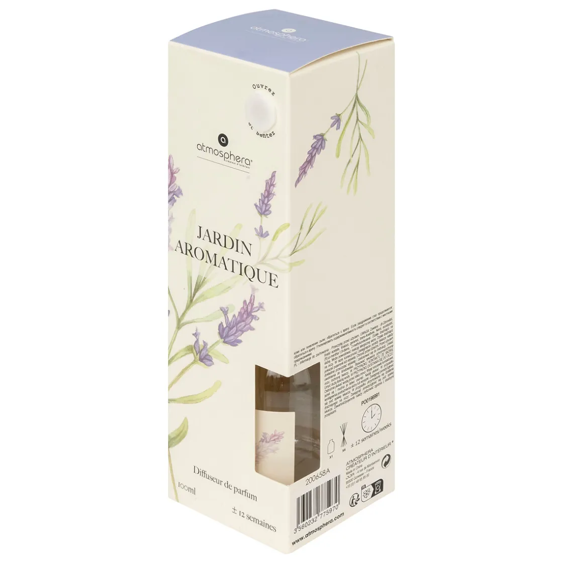atmosphera Ambientadores>Ambientador Frasco De Vidrio 100 Ml