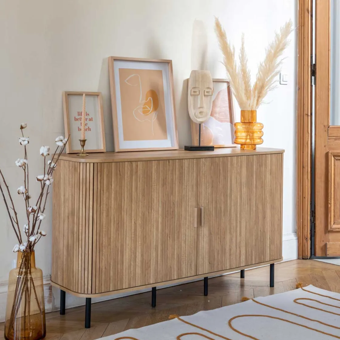 atmosphera Aparadores Y Consolas|Estilo Contemporaneo>Aparador Colva Beige Con 2 Puertas