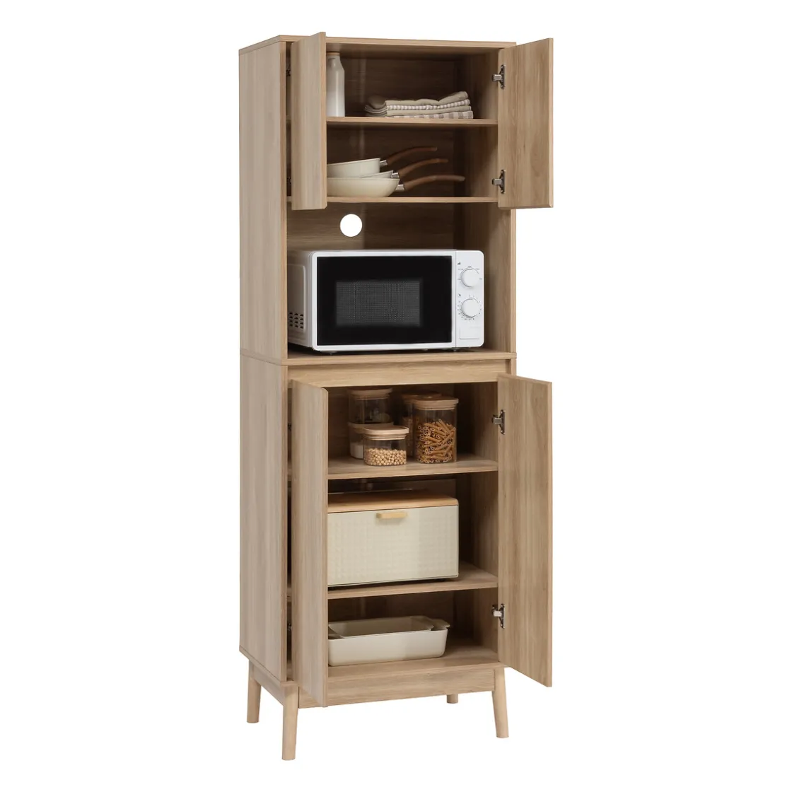 5five Aparadores Y Consolas>Aparador de cocina ABANA beige de mdf