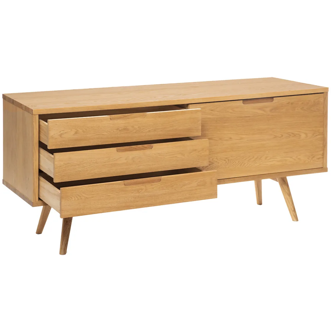 atmosphera Aparadores Y Consolas|Estilo Oriental>Aparador DIGHA marrón claro de madera roble