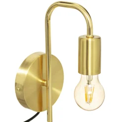 atmosphera Lámparas De Pared>Aplique de pared KELY de metal dorado