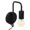 atmosphera Lámparas De Pared>Aplique de pared KELY negro de metal