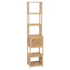 Muebles Con Lavabo Y Auxiliares>Armario alto de baño TRINIDAD de mdf y bambú