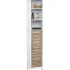 Muebles Con Lavabo Y Auxiliares>Armario Alto P/Baño De Mdf 35x26x173Cm