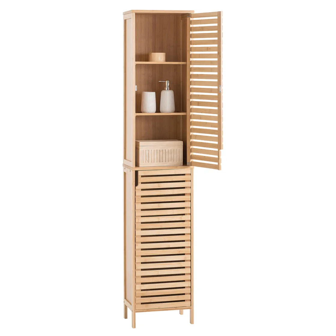 5five Muebles Con Lavabo Y Auxiliares>Armario Alto P/Baño Sicela 34x24x170Cm