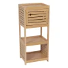 Muebles Con Lavabo Y Auxiliares>Armario bajo de baño TRINIDAD de mdf y bambú