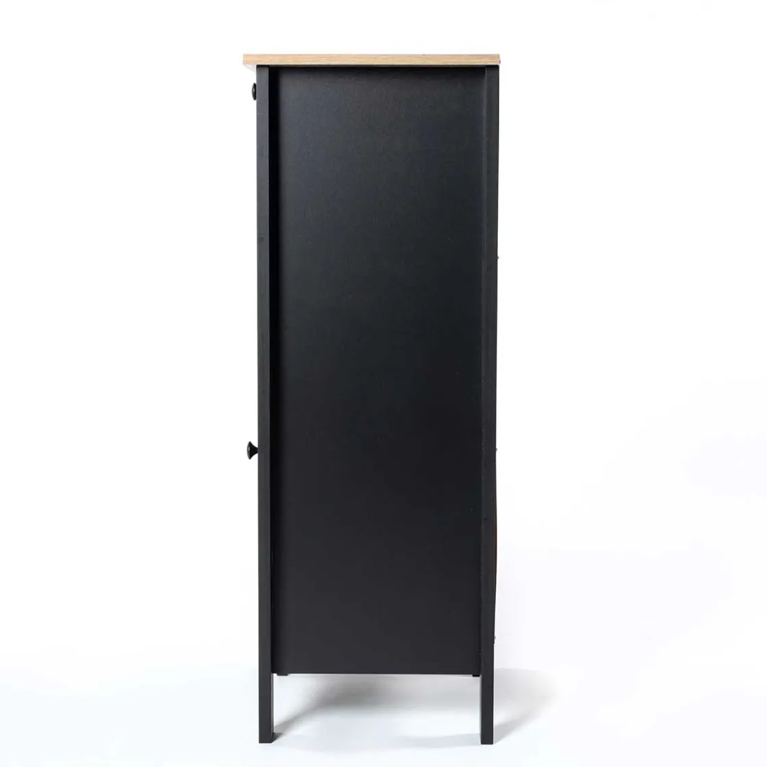 Muebles Con Lavabo Y Auxiliares>Armario bajo wc ROMA negro y márron 83cm