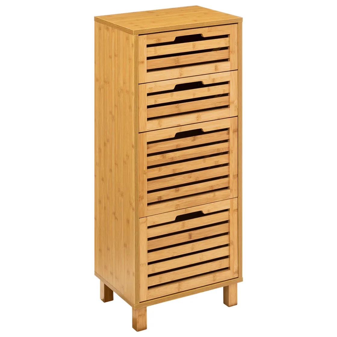 5five Muebles Con Lavabo Y Auxiliares>Armario para baño SICELA marrón de bambú