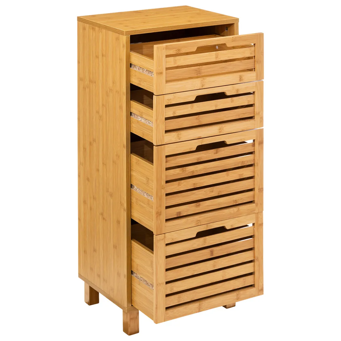 5five Muebles Con Lavabo Y Auxiliares>Armario para baño SICELA marrón de bambú