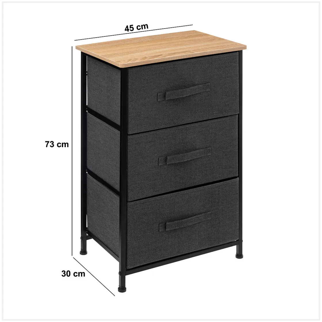 Armarios, Estantes Y Estanterías.>Armario TISSA gris oscuro 73cm