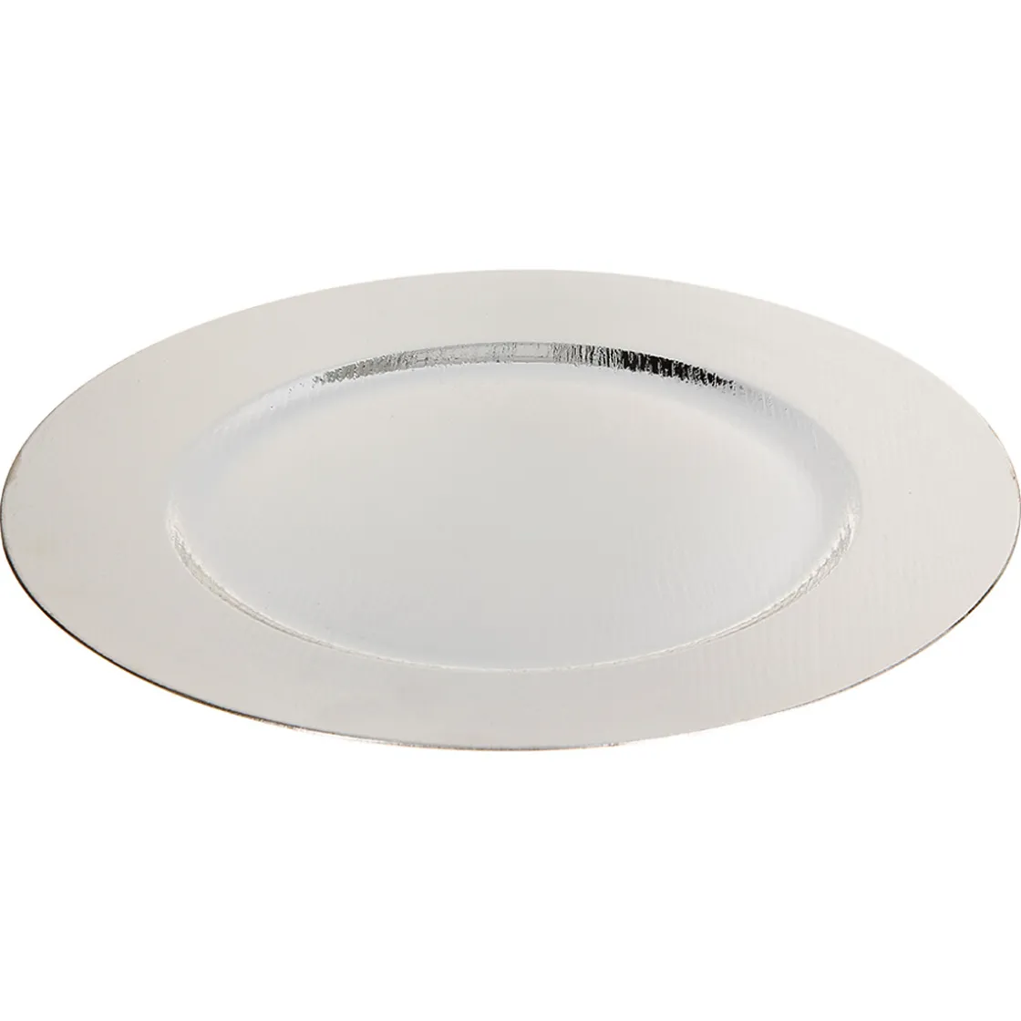 Platos>Bajoplato De Madera Plateado 33Cm