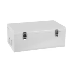 atmosphera4kids Almacenamiento>Baúl De Metal Blanco Tam.2/2 47x28x19Cm