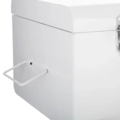 atmosphera4kids Almacenamiento>Baúl De Metal Blanco 39x23x16Cm