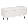 atmosphera Puff Y Banquitos|Estilo Contemporaneo>Banco Blanco Aurora Con Almacenaje