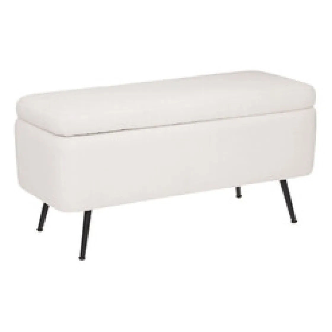 atmosphera Puff Y Banquitos|Estilo Contemporaneo>Banco Blanco Aurora Con Almacenaje