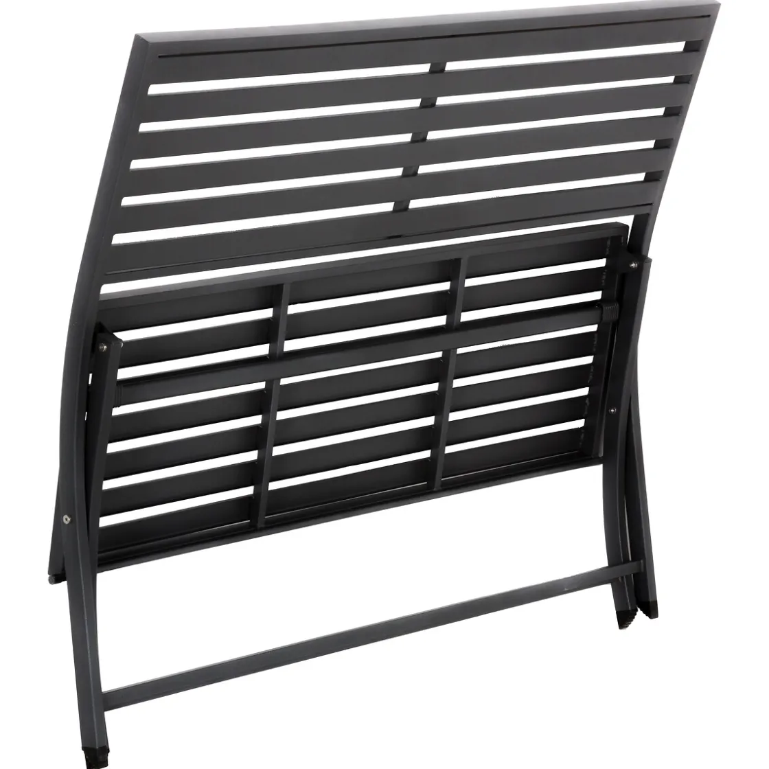 hespéride Sillas Y Pufs De Jardín>Banco plegable OLBIA gris graphite de metal