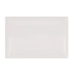 Cuencos, Fuentes Y Ensaladeras>Bandeja blanca Elite de cerámica 30x20Cm