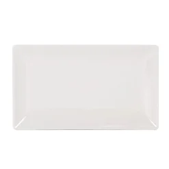 Cuencos, Fuentes Y Ensaladeras>Bandeja ELITE blanca de cerámica 15x25Cm
