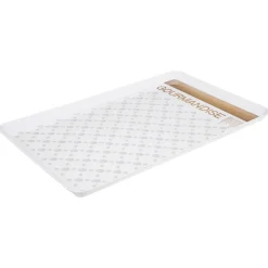 Encimera Y Lavavajillas>Bandeja Melamina Mármol Blanco 45x30Cm