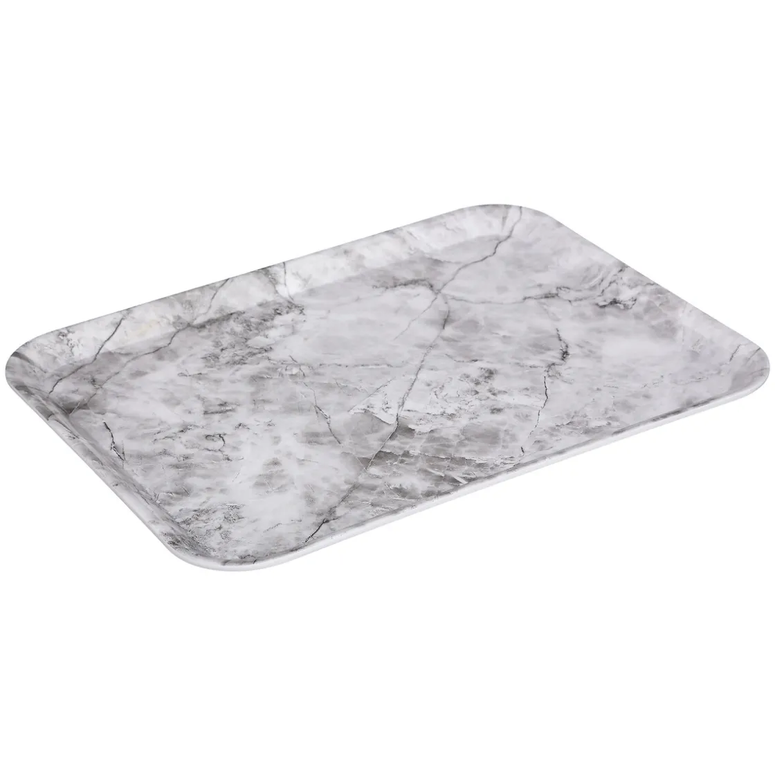 5five Encimera Y Lavavajillas>Bandeja Melamina Mármol Blanco 43x33Cm