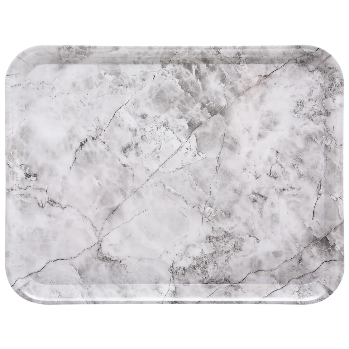 5five Encimera Y Lavavajillas>Bandeja Melamina Mármol Blanco 43x33Cm