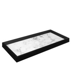 Accesorios>Bandeja negra efecto marmól 28x46cm