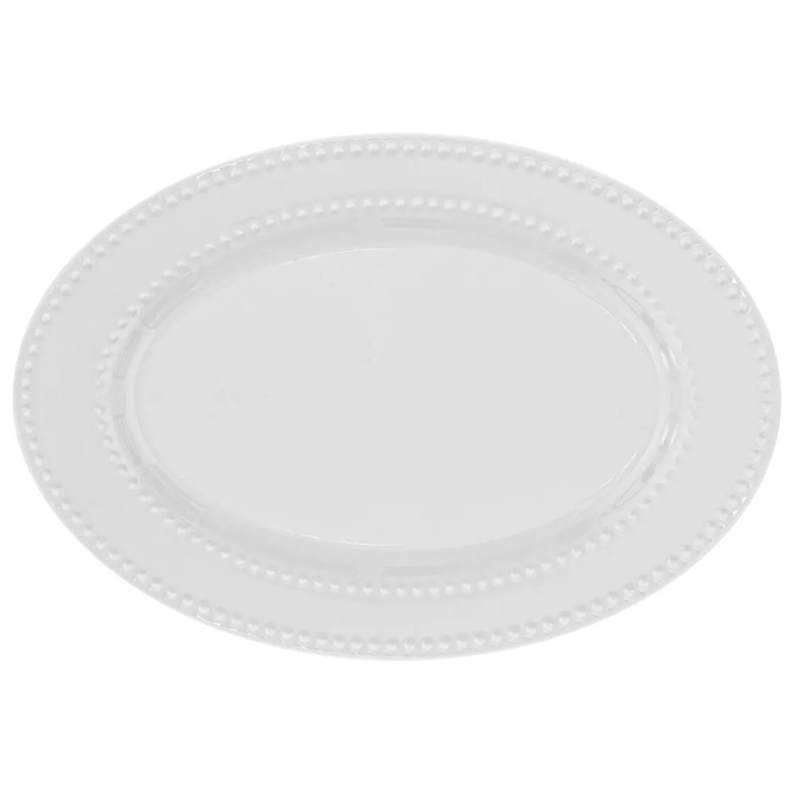 secret d'gourmet Platos>Bandeja ovalada PERLE 33x23cm de porcelana