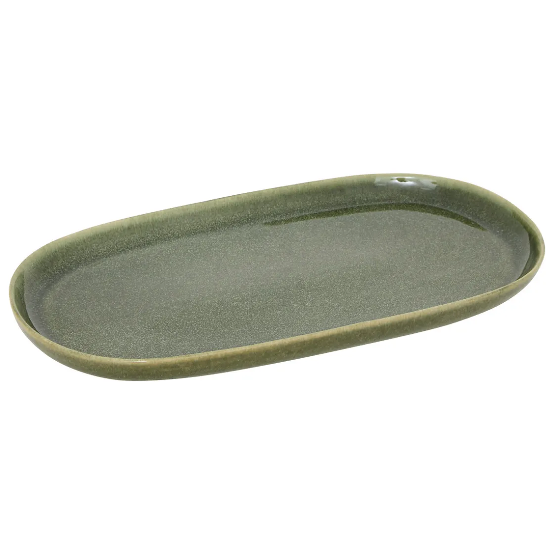 5five Cuencos, Fuentes Y Ensaladeras>Bandeja ovalada TERRE INC verde 31cm