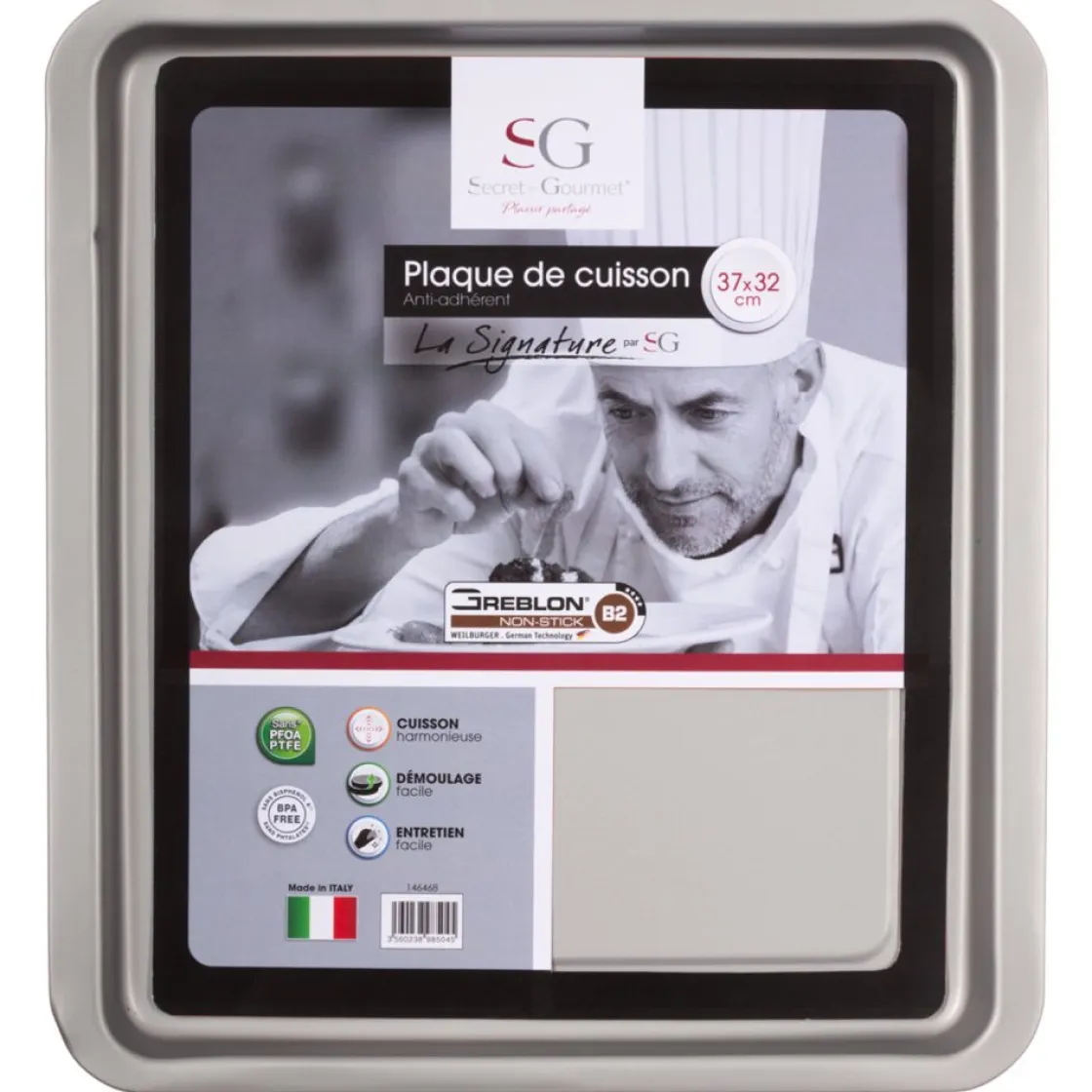 secret d'gourmet Moldes Y Otros Utensilios De Cocina>Bandeja Rectangular Signature 37x32Cm