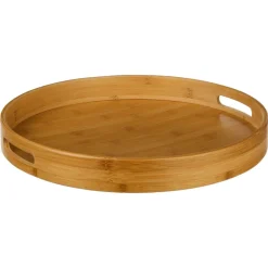 secret d'gourmet Encimera Y Lavavajillas>Bandeja redonda natural de bambú 40cm