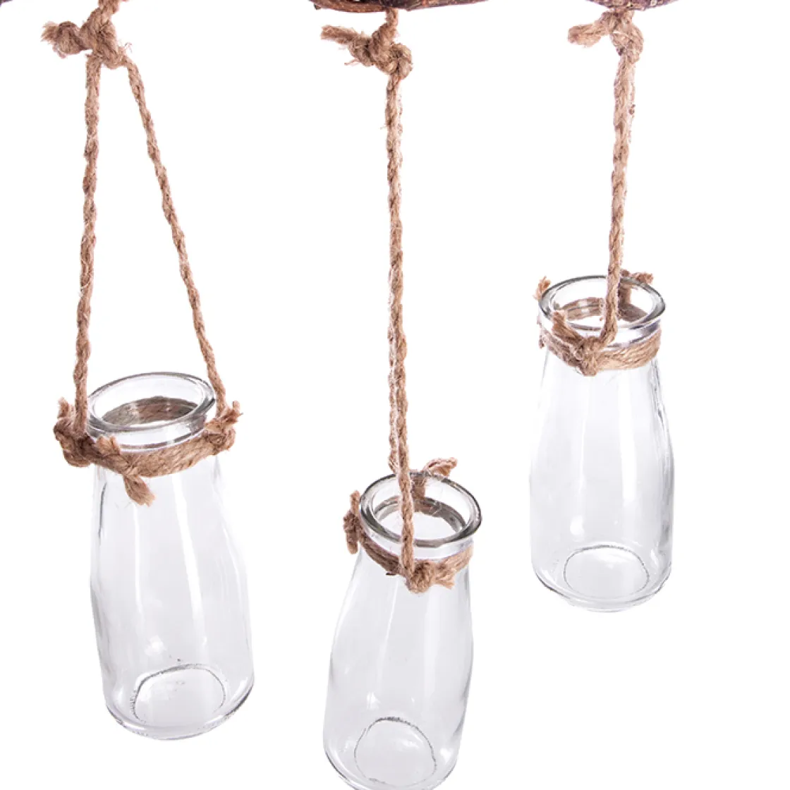 atmosphera Jarrones Y Vasos>Barra De Madera C/5 Jarrones Colgantes