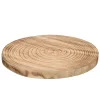 Degustación>Base Redonda De Madera Quemada 36cm