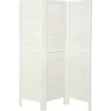 atmosphera Biombos|Estilo Rústico>Biombo Madera Blanco 170x40Cm