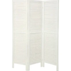 atmosphera Biombos|Estilo Rústico>Biombo Madera Blanco 170x40Cm