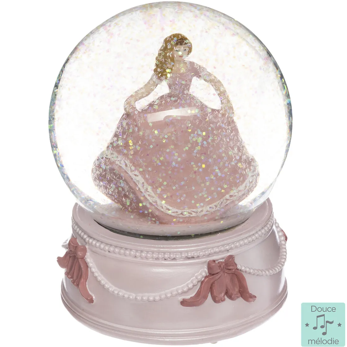 atmosphera4kids Accesorios Decorativos>Bola De Nieve Musical Princesa 10x14Cm