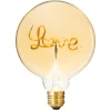 atmosphera Lámparas Y Alargadores>Bombilla Vintage Ámbar Love 12.5x17Cm